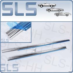 One pair of rocker panel covers, stainless steel