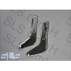 Pair chrome covers, seat LH, early styl