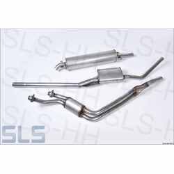 Set stainless steel exhaust 220SE/b Cab