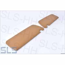 set sunvisors light brown, without brackets