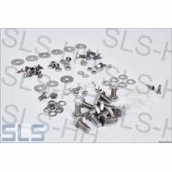 stainless steel mounting kit for front bumper, 93pcs.