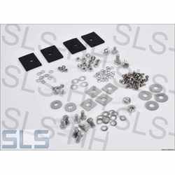 stainless steel mounting kit for rear bumper, 124pcs.