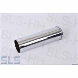 Tail pipe, chrome, 180-200D