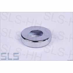 Washer, chrome, high shape, fits up to 4mm screws